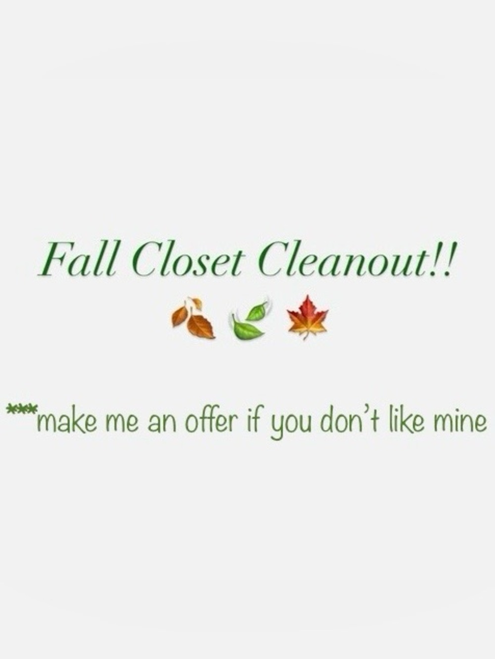 Fall Closet Cleanout - Women's Jacket & Coat
